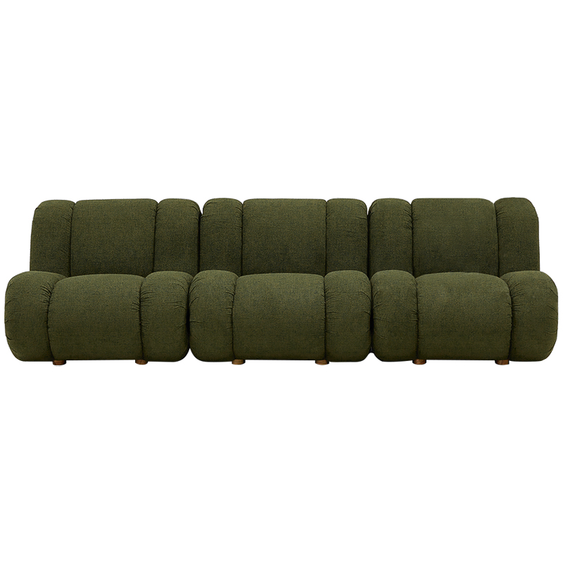 Модульный диван Erasmus Modular Sofa Green Зеленый Коричневый Модульный диван Erasmus Modular Sofa Green Зеленый Коричневый в Липецке | Loft Concept