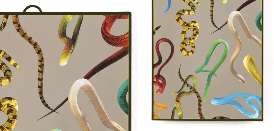 Зеркало Seletti Mirror Medium Snakes Зеркало Seletti Mirror Medium Snakes - Loft-Concept в Липецке
