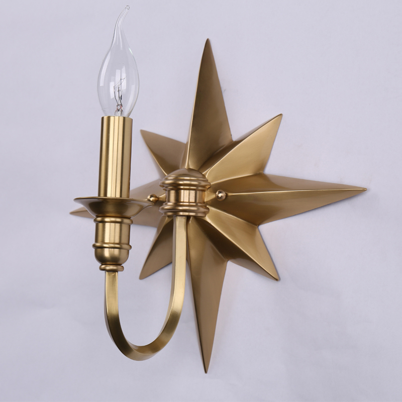 Бра Base Star Wall lamp Single Латунь Бра Base Star Wall lamp Single Латунь в Липецке | Loft Concept