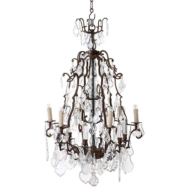 Люстра Luster Chateau De Wideville Латунь Прозрачный (Transparent) Люстра Luster Chateau De Wideville Латунь Прозрачный (Transparent) в Липецке | Loft Concept