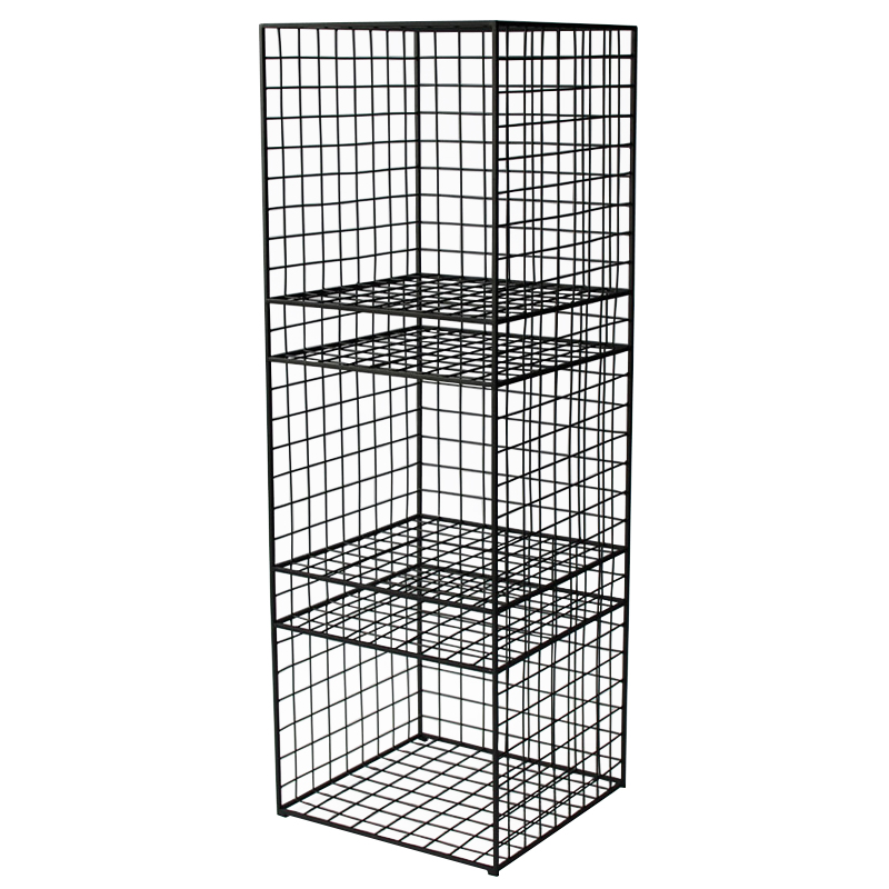 Стеллаж Higgs Industrial Metal Rust Rack Черный Стеллаж Higgs Industrial Metal Rust Rack Черный в Липецке | Loft Concept