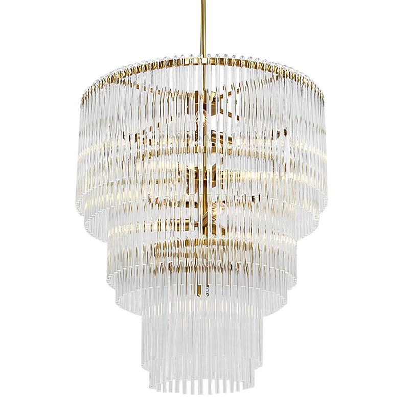Люстра Nembus Cascade Chandelier Прозрачное Стекло Золотой Люстра Nembus Cascade Chandelier Прозрачное Стекло Золотой в Липецке | Loft Concept