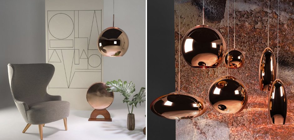 Люстра Tom Dixon Copper Wide Pendant Lamp Люстра Tom Dixon Copper Wide Pendant Lamp - Loft-Concept в Липецке