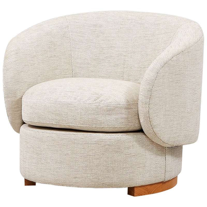 Кресло Toby Beige Armchair Бежевый Древесина Кресло Toby Beige Armchair Бежевый Древесина в Липецке | Loft Concept
