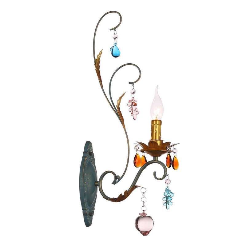 Бра Colored Glass Pendant Sconce Мульти Бра Colored Glass Pendant Sconce Мульти в Липецке | Loft Concept