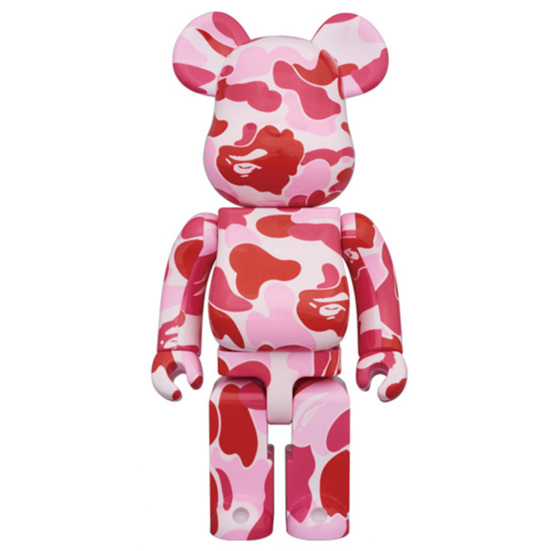 Статуэтка Bearbrick Camouflage Pink Розовый Красный Статуэтка Bearbrick Camouflage Pink Розовый Красный в Липецке | Loft Concept