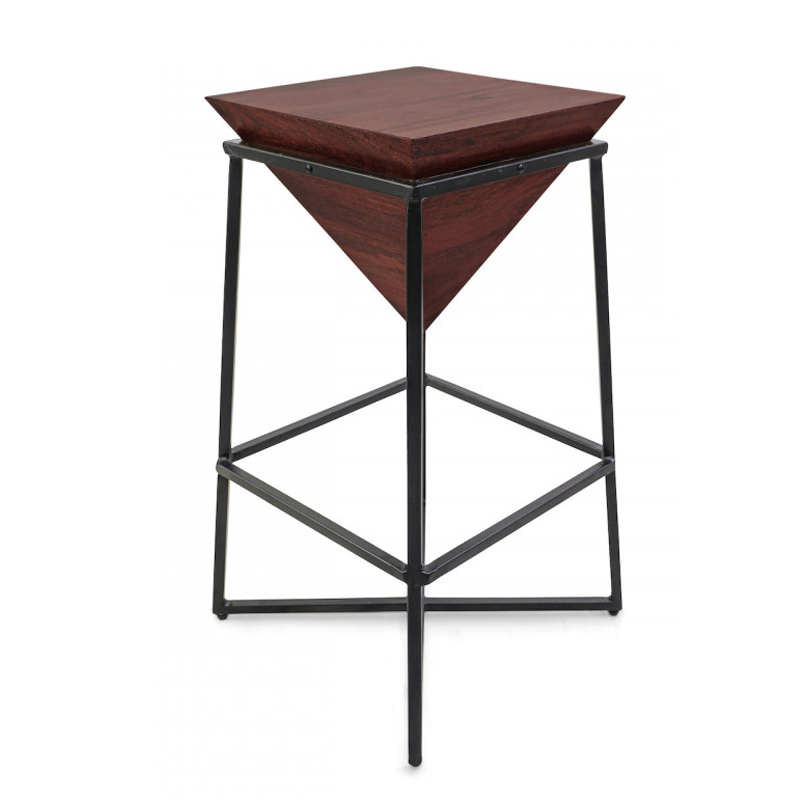 Приставной стол Inverted Pyramid Side Table dark Черный Коричневый Приставной стол Inverted Pyramid Side Table dark Черный Коричневый в Липецке | Loft Concept
