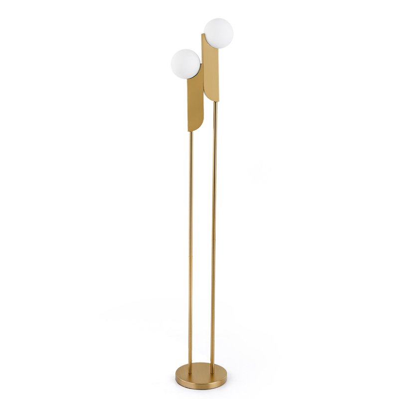 Торшер Two ball floor lamp Золотой Торшер Two ball floor lamp Золотой в Липецке | Loft Concept
