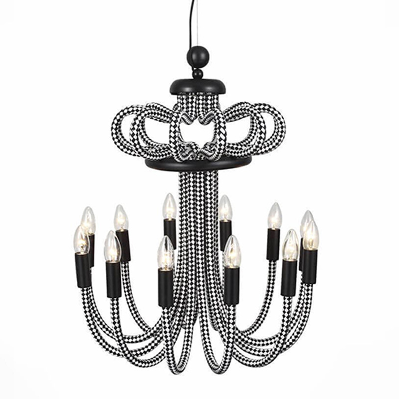 Люстра Belcalis chandelier Черно-белый Люстра Belcalis chandelier Черно-белый в Липецке | Loft Concept
