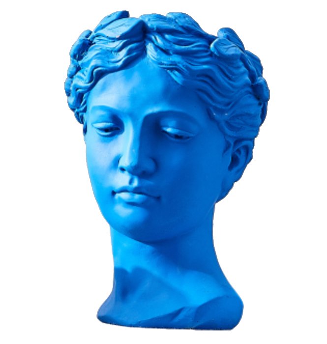 Ваза Female Bust Синий Ваза Female Bust Синий в Липецке | Loft Concept