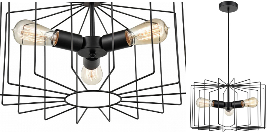 Люстра Cage Wire Color black Люстра Cage Wire Color black - Loft-Concept в Липецке