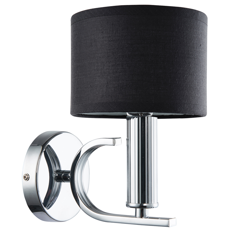 Бра Yvette Sconce Хром Черный Прозрачный Бра Yvette Sconce Хром Черный Прозрачный в Липецке | Loft Concept