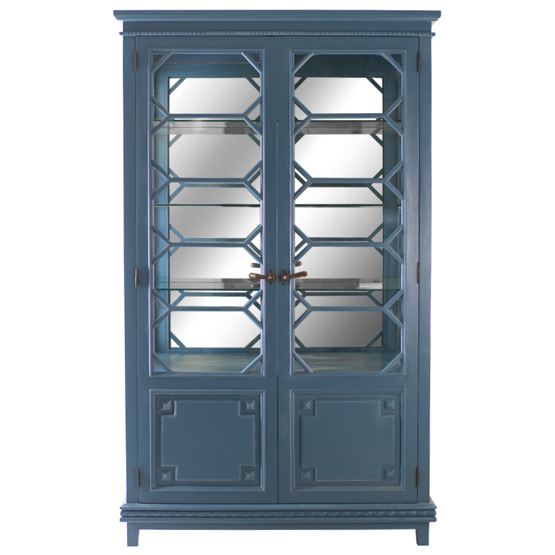 Буфет Ainsley Cabinet Серо-голубой Винтажная латунь Буфет Ainsley Cabinet Серо-голубой Винтажная латунь в Липецке | Loft Concept