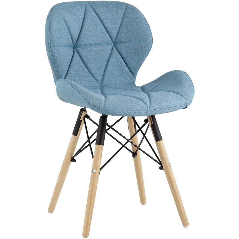 Стул Jeroen Chair Рогожка Голубой Цвет Голубой Древесина Черный Стул Jeroen Chair Рогожка Голубой Цвет Голубой Древесина Черный в Липецке | Loft Concept