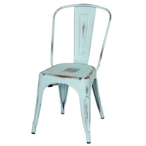 Кухонный стул Tolix Chair Vintage Blue Винтажный голубой Кухонный стул Tolix Chair Vintage Blue Винтажный голубой в Липецке | Loft Concept