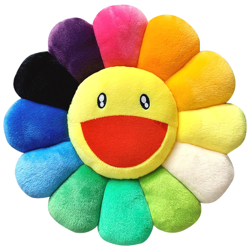Подушка Takashi Murakami Yellow Мульти Желтый Подушка Takashi Murakami Yellow Мульти Желтый в Липецке | Loft Concept