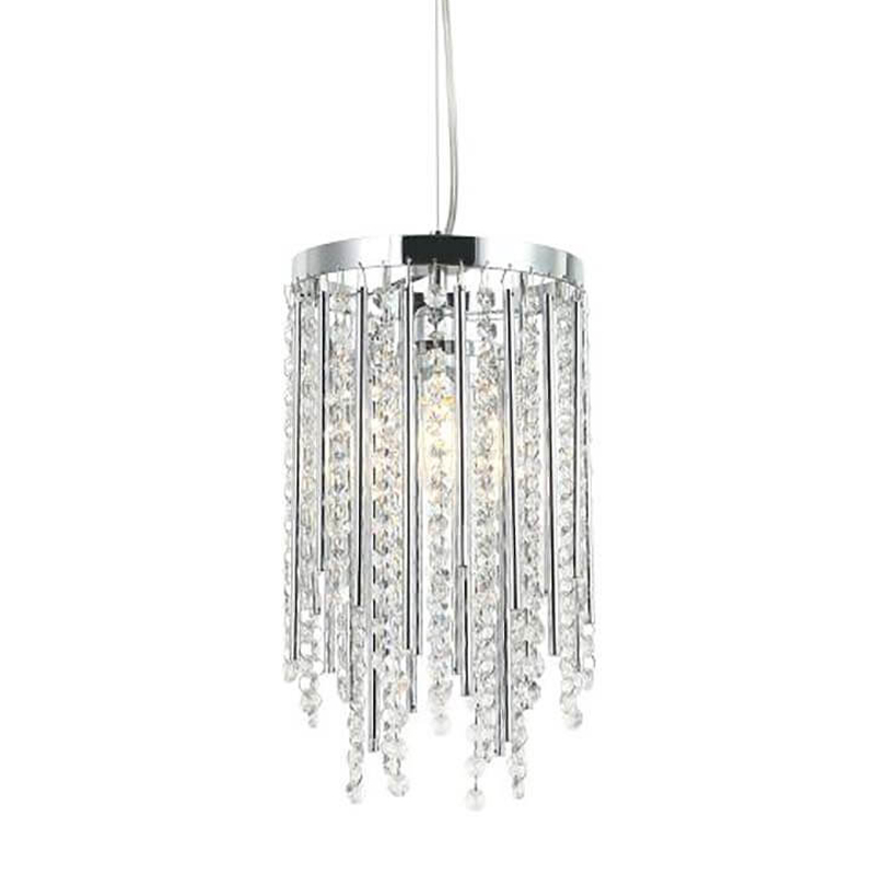 Подвесной светильник Crystal Wind Chimes Chrome Hanging Lamp Хром Прозрачный Подвесной светильник Crystal Wind Chimes Chrome Hanging Lamp Хром Прозрачный в Липецке | Loft Concept