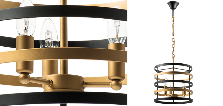 Люстра Gold Stripes Chandelier 3 Люстра Gold Stripes Chandelier 3 - Loft-Concept в Липецке