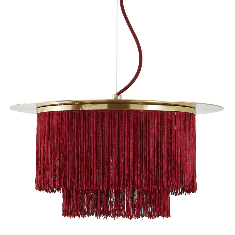 Люстра Houtique Chandelier Burgundy Бургундский красный Латунь Люстра Houtique Chandelier Burgundy Бургундский красный Латунь в Липецке | Loft Concept