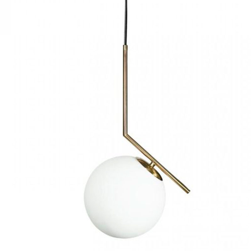 Светильник подвесной Flos IC Lighting Gold Pendant Lamp Золотой Белый Светильник подвесной Flos IC Lighting Gold Pendant Lamp Золотой Белый в Липецке | Loft Concept