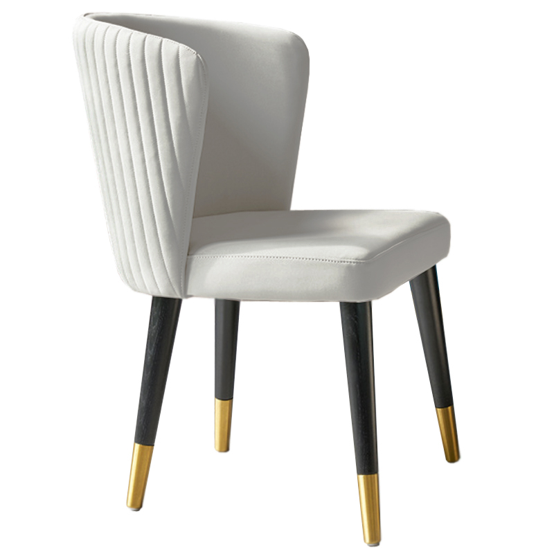 Стул Chair Wide Back белый Белый Латунь Стул Chair Wide Back белый Белый Латунь в Липецке | Loft Concept
