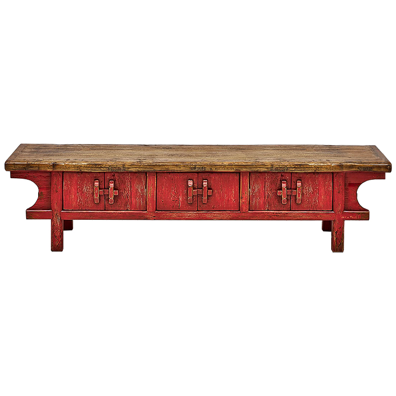 Тумба Chinoiserie TV stand Древесина Красный Тумба Chinoiserie TV stand Древесина Красный в Липецке | Loft Concept