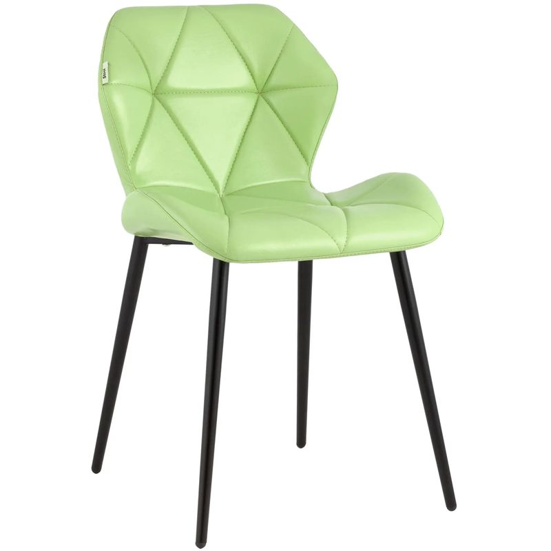 Стул Jeroen II Chair Экокожа Зеленый Лайм Лайм Черный Стул Jeroen II Chair Экокожа Зеленый Лайм Лайм Черный в Липецке | Loft Concept