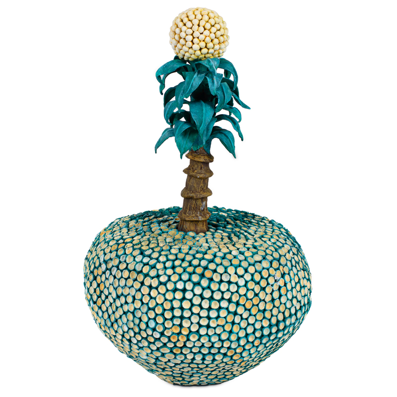 Статуэтка тропический фрукт Tropical Fruit turquoise Бирюзовый Желтый Коричневый Статуэтка тропический фрукт Tropical Fruit turquoise Бирюзовый Желтый Коричневый в Липецке | Loft Concept