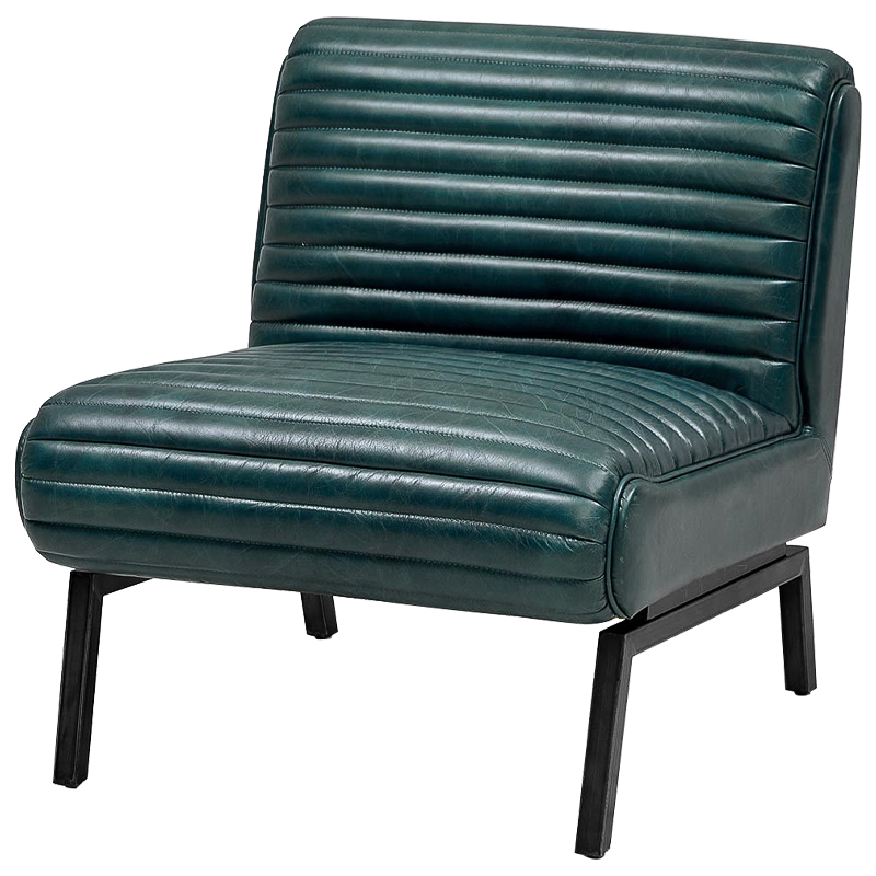 Кресло Gather Emerald Leather Chair Изумрудный Кресло Gather Emerald Leather Chair Изумрудный в Липецке | Loft Concept