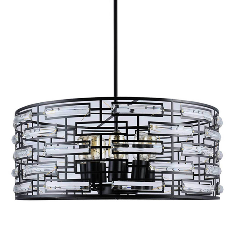 Люстра Metal Coil chandelier 60 Черный Люстра Metal Coil chandelier 60 Черный в Липецке | Loft Concept