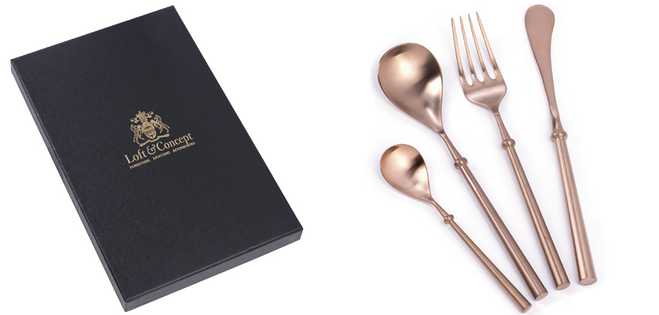 Столовые приборы Ring Handle Copper Столовые приборы Ring Handle Copper - Loft-Concept в Липецке