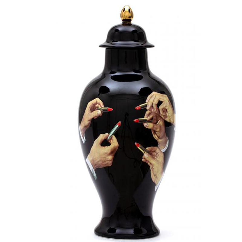Ваза Seletti Vase Lipsticks Черный Бежевый Белый Красный Золотой Ваза Seletti Vase Lipsticks Черный Бежевый Белый Красный Золотой в Липецке | Loft Concept