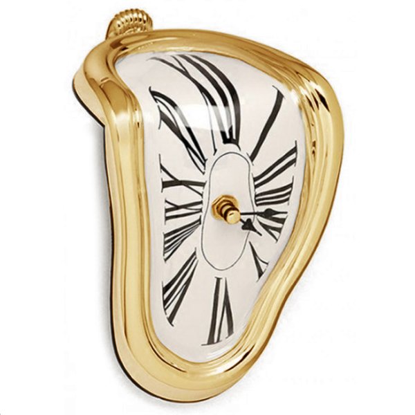 Часы Salvador Dali Soft Clock Gold Золотой Черный Часы Salvador Dali Soft Clock Gold Золотой Черный в Липецке | Loft Concept