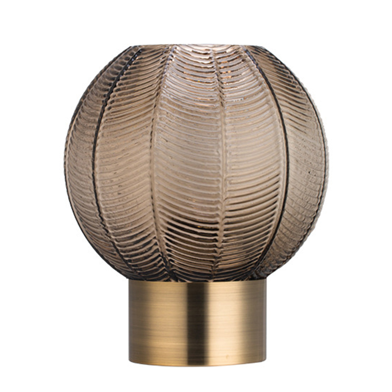Ваза Vase Golden Throat Ball Gray Серый Глянцевое золото Ваза Vase Golden Throat Ball Gray Серый Глянцевое золото в Липецке | Loft Concept