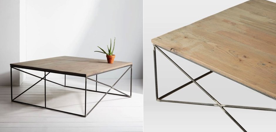 Журнальный стол Industrial Rust Fixtures Coffee Table Журнальный стол Industrial Rust Fixtures Coffee Table - Loft-Concept в Липецке