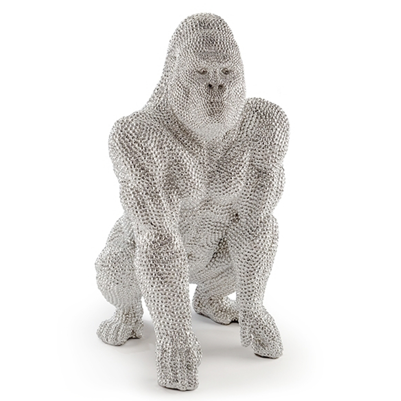 Статуэтка Gorilla Silver Серебряный Статуэтка Gorilla Silver Серебряный в Липецке | Loft Concept