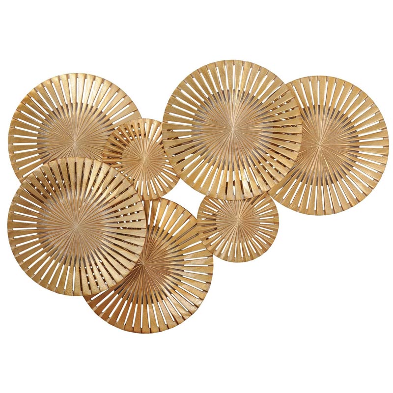 Арт-объект Apollo Gold Wall Plaque Disc gap 7 Золотой Арт-объект Apollo Gold Wall Plaque Disc gap 7 Золотой в Липецке | Loft Concept