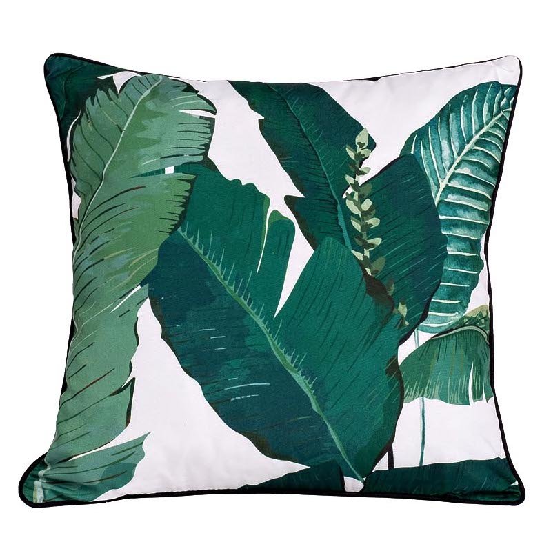 Подушка Tropical Leaves Зеленый в Липецке | Loft Concept 