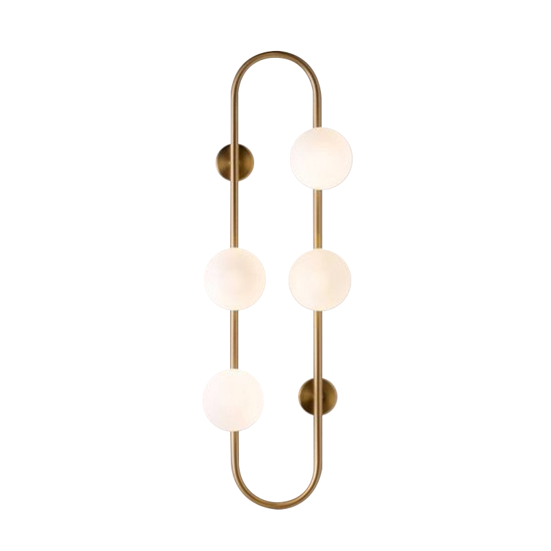 Бра HOOP WALL Lamp Gold 4 Золотой Белый в Липецке | Loft Concept 
