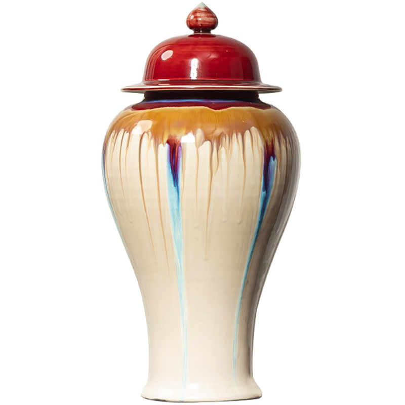 Ваза Beige Colored Rainbow Vase Красный Бежевый Мульти Ваза Beige Colored Rainbow Vase Красный Бежевый Мульти в Липецке | Loft Concept