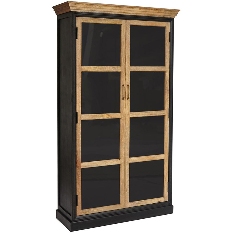 Шкаф книжный Provence Sylvie cupboard Черный Древесина Шкаф книжный Provence Sylvie cupboard Черный Древесина в Липецке | Loft Concept