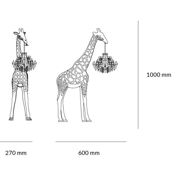 Настольная лампа белый жираф White Giraffe Table Lamp Настольная лампа белый жираф White Giraffe Table Lamp в Липецке