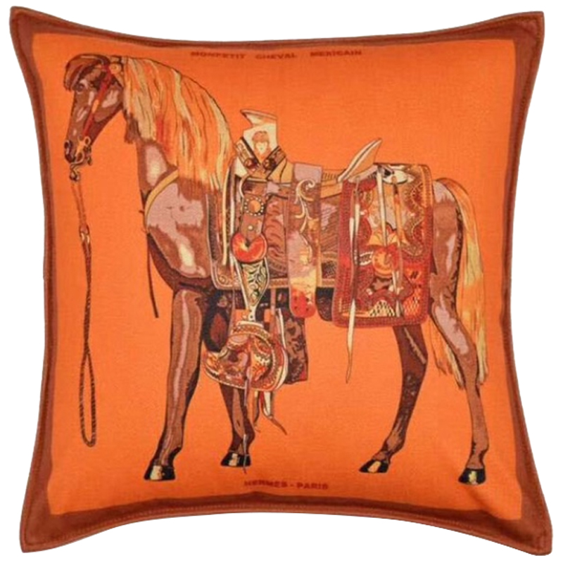 Декоративная подушка Hermes Horse 111 Декоративная подушка Hermes Horse 111 в Липецке | Loft Concept