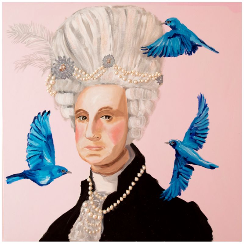 Картина Georgina Washington with Blue Birds Мульти Картина Georgina Washington with Blue Birds Мульти в Липецке | Loft Concept