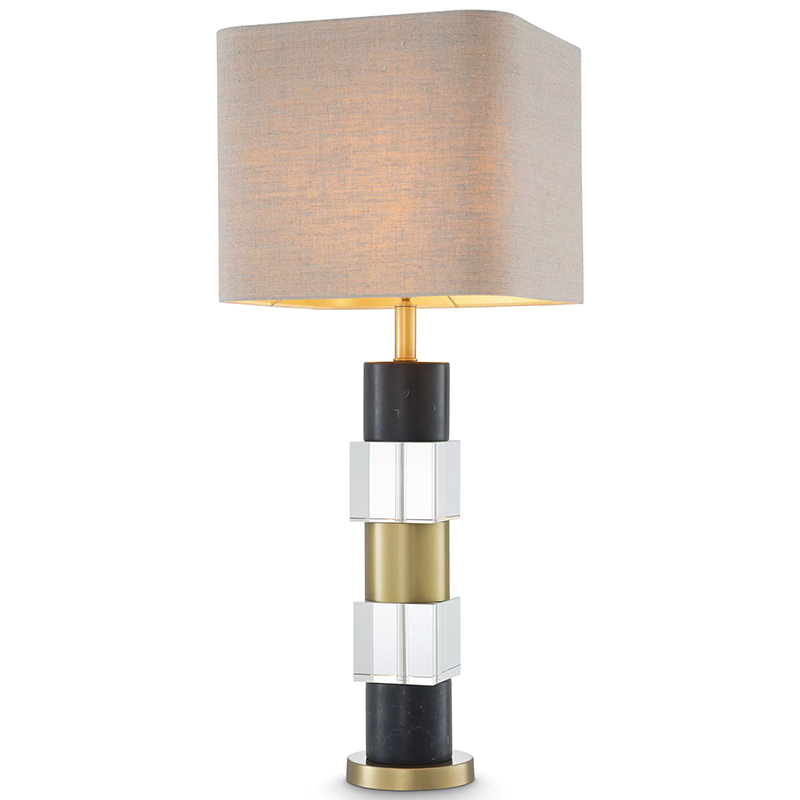 Настольная лампа Eichholtz Table Lamp Black Marble Черный Латунь Прозрачное Стекло Бежево-серый Настольная лампа Eichholtz Table Lamp Black Marble Черный Латунь Прозрачное Стекло Бежево-серый в Липецке | Loft Concept