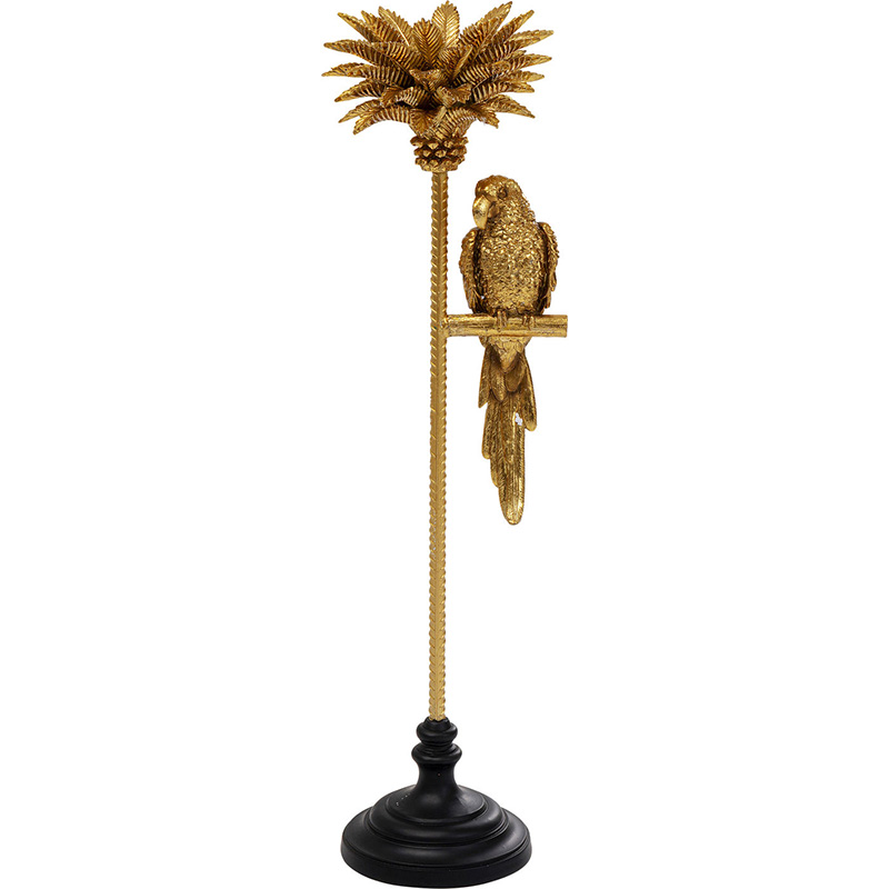 Подсвечник Golden Parrot on a palm tree Золотой Подсвечник Golden Parrot on a palm tree Золотой в Липецке | Loft Concept