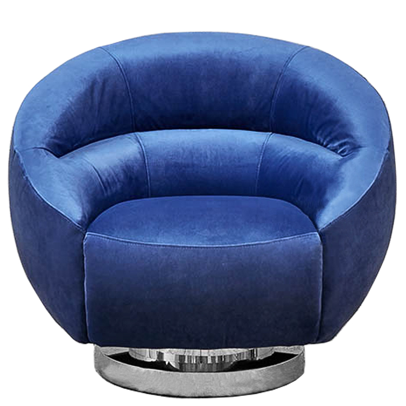 Кресло Bombalu Armchair Синий Хром Кресло Bombalu Armchair Синий Хром в Липецке | Loft Concept