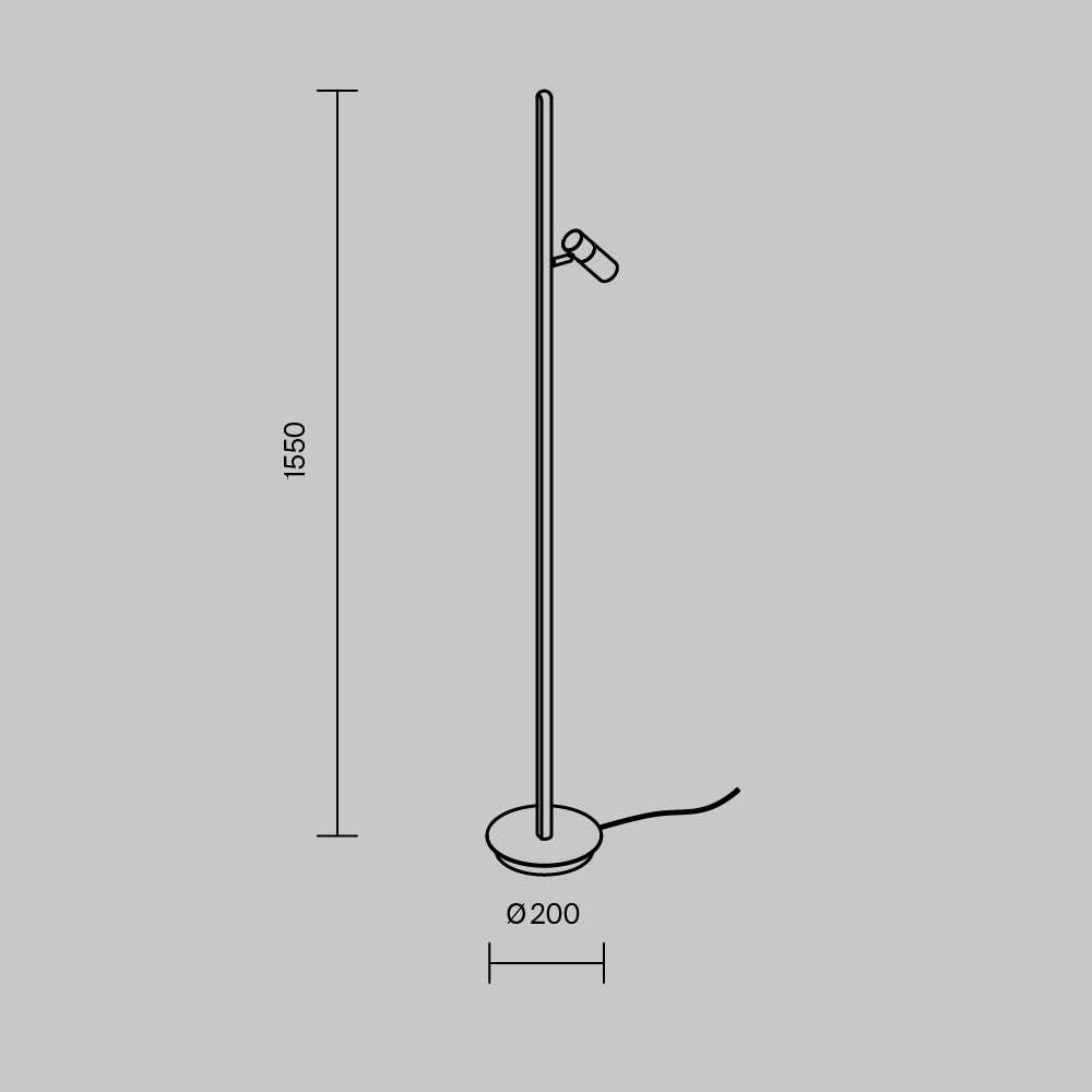 Напольный светильник Thin 3000К 14Вт в Липецке
