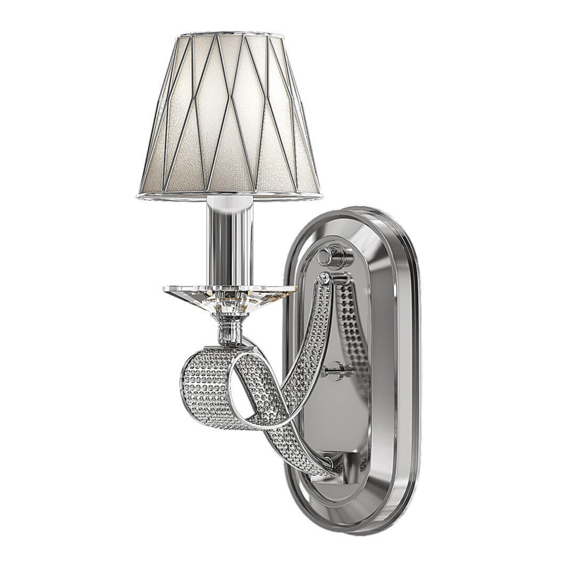 Бра Franseza Sconce chrome Хром Белый Бра Franseza Sconce chrome Хром Белый в Липецке | Loft Concept