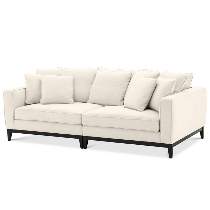 Диван Eichholtz Sofa Principe Бежевый Черный в Липецке | Loft Concept 